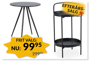 VILLERUP OG MORUP SIDEBORDE - EFTERÅRSSALG